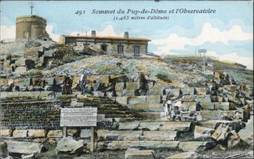 Iconographie - Sommet du Puy-de-Dôme et l'observatoire