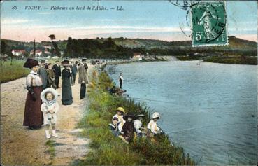 Iconographie - Pêcheurs au bord de l'Allier