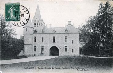 Iconographie - Porte d'entrée du parc du château - Vue intérieur