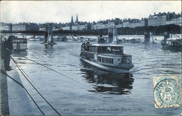 Iconographie - La Saône et bateau mouche