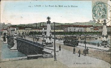 Iconographie - Le pont du Midi sur le Rhône