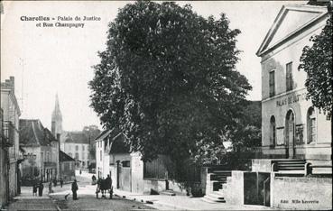 Iconographie - Palais de Justice et rue Champagny