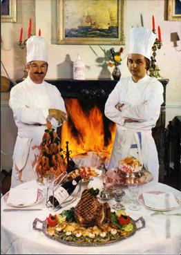 Iconographie - Chefs de cuisine à l'Hôtel Moderne