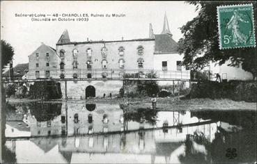 Iconographie - Ruines du moulin (incendié en octobre 1903)