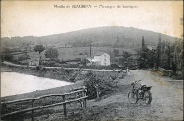 Iconographie - Le moulin de Beaubery - Montagne de Sanvignes
