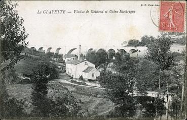 Iconographie - Viaduc de Gothard et usine électrique