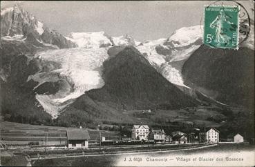 Iconographie - Village et glacier des Bossons