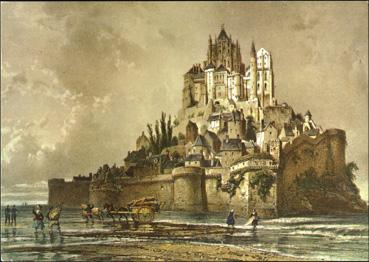Iconographie - Le Mont Saint-Michel - Côté oriental vers Avranches