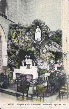 Iconographie - Chapelle N.-D. de Lourdes à l'intérieur de l'église Saint-Louis