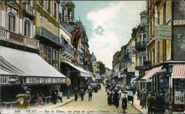 Iconographie - Rue de Nîmes, vue prise des Quatre Chemins