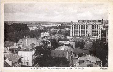 Iconographie - Vue panoramique sur l'Allier (Côté Nord)