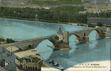 Iconographie - Perspective du pont St-Bébézet