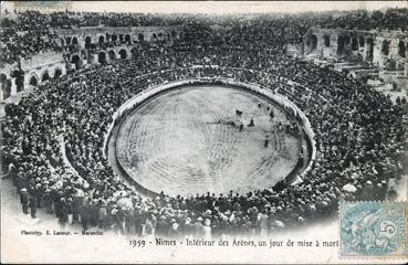 Iconographie - Intérieur des arènes un jour de mise à mort