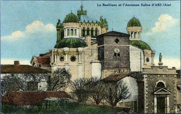 Iconographie - La basilique et l'ancienne église d'Ars