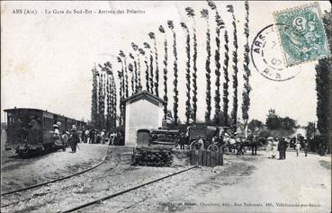 Iconographie - La gare du Sud-Est - Arrivée des pèlerins