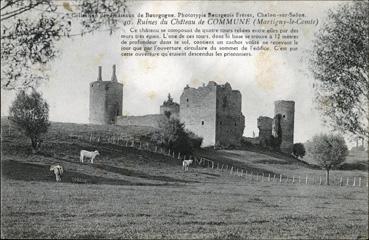 Iconographie - Ruines du château de Commune