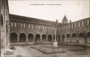 Iconographie - Sainte-Claire - Un coin du cloître