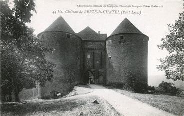 Iconographie - Château de Berzé-le-Châtel (pont-levis)