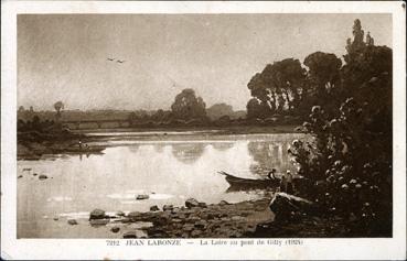 Iconographie - Jean Laronze - La Loire au pont de Gilly
