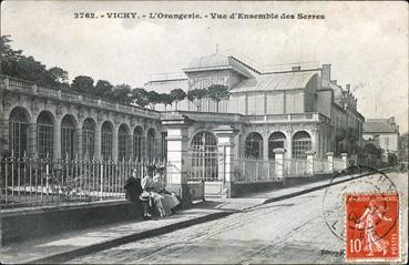 Iconographie - L'Orangerie - Vue d'ensemble des serres