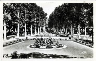 Iconographie - Parterre fleuri dans le parc