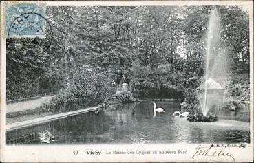 Iconographie - Le bassin des Cygnes au nouveau parc