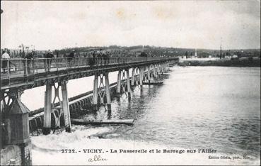 Iconographie - La passerelle et le barrage sur l'Allier