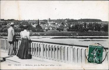 Iconographie - Bellerive, pris du pont sur l'Allier