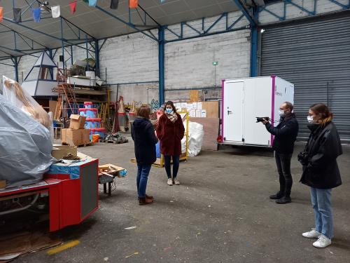 Iconographie - Visite de L'atelier du Carnaval de Nantes 