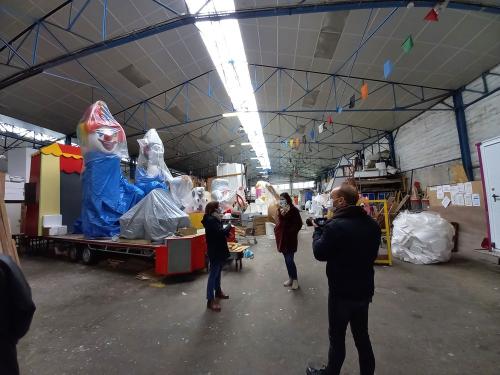 Iconographie - Visite de L'atelier du Carnaval de Nantes 