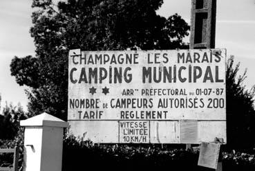 Iconographie - Panneau du Camping Municipal