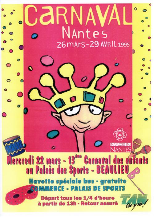 Iconographie - Affiche du carnaval de Nantes 1995