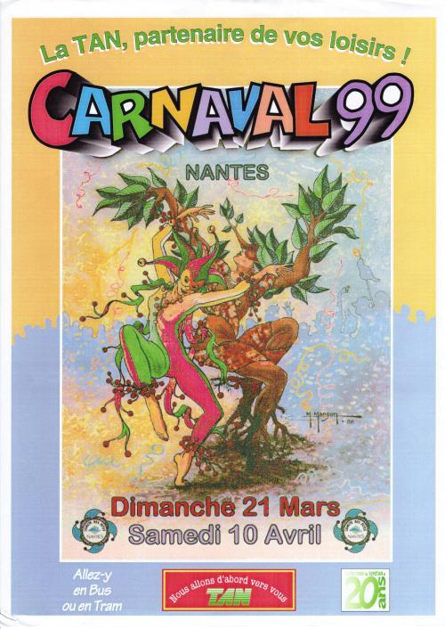 Iconographie - Affiche du carnaval de Nantes 1999