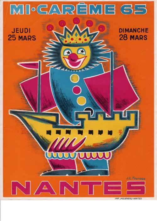 Iconographie - Affiche mi-carême de Nantes 1965