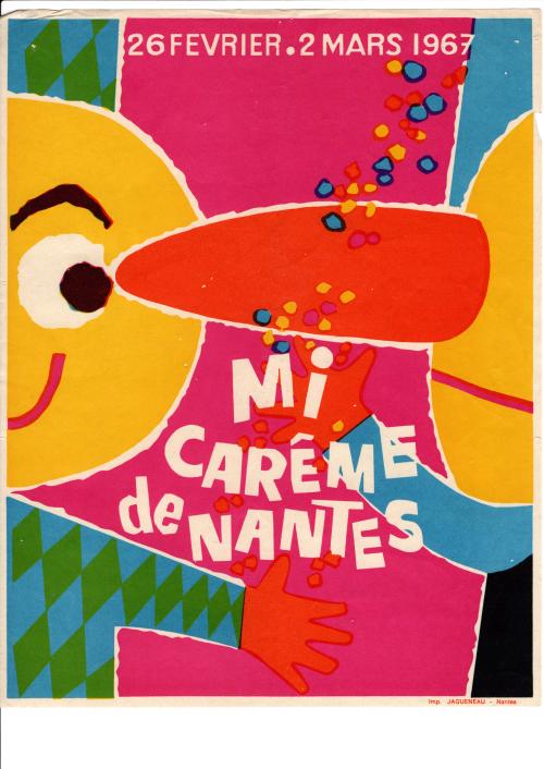 Iconographie - Affiche de la mi-carême de Nantes 1967