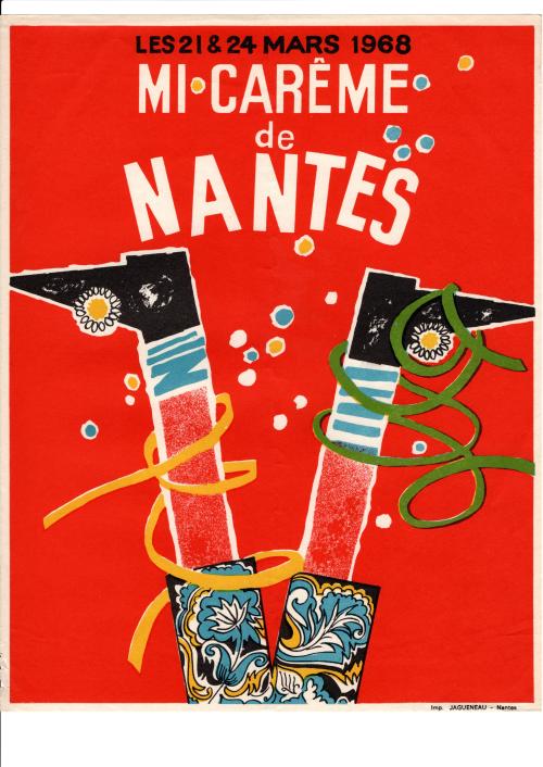 Iconographie - Affiche de la mi-carême de Nantes 1968