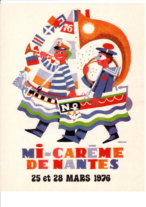 Iconographie - Affiche de la mi-carême de Nantes 1976