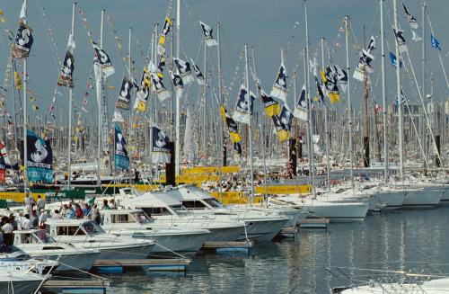 Iconographie - Exposition de bateaux Beneteau au Grand Pavois