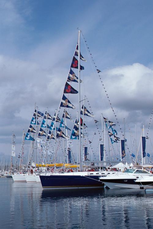 Iconographie - Exposition de bateaux Beneteau au Grand Pavois