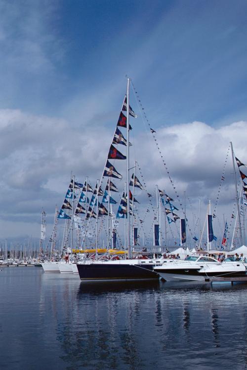 Iconographie - Exposition de bateaux Beneteau au Grand Pavois