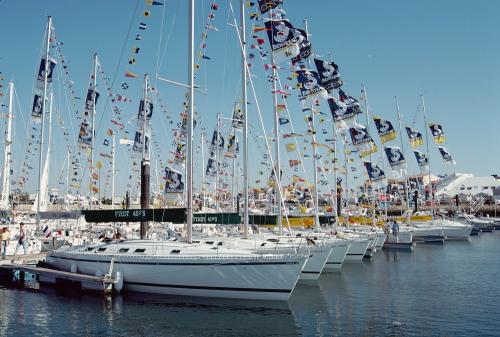 Iconographie - Exposition de bateaux Beneteau au Grand Pavois