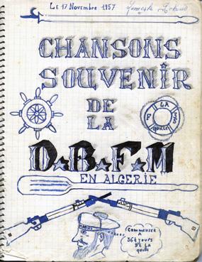 Iconographie - Chansons souvenir de la D.B.F.M en Algérie