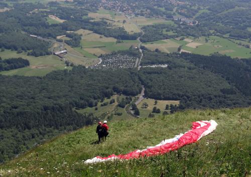 Iconographie - Parapente au Puy de Dôme