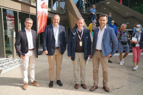 Iconographie - Jean-Daniel Ménard, Laurent Pineau, Guillaume Jean et Christophe Aubineau lors de la Grande Fête