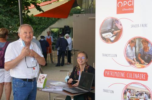 Iconographie - Yves et Morgane au point du Patrimoine Culinaire lors de la Grande Fête