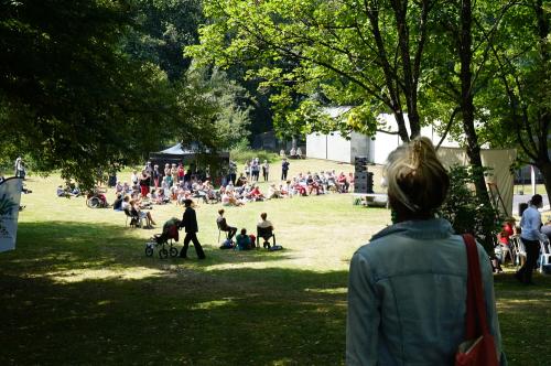 Iconographie - Ambiance spectacle dans une prairie de l’Historial lors de la Grande Fête de Vendée