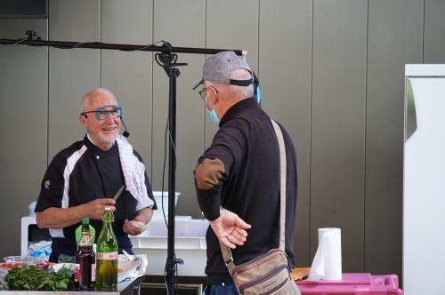 Iconographie - Jean-Pierre Pouvreau lors d’une démonstration culinaire à la Grade Fête