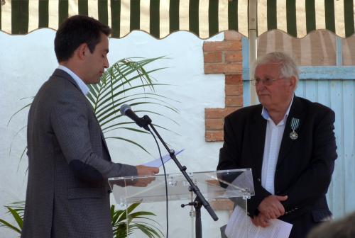 Iconographie - Cérémonie pour la décoration de Chevalier des Arts et des lettres