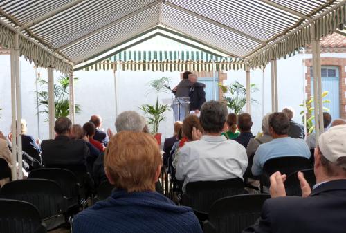 Iconographie - Cérémonie pour la décoration de Chevalier des Arts et des lettres