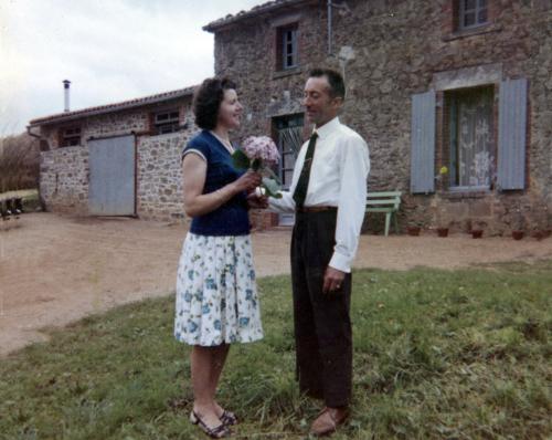 iconographie - Paul Guilloteau et son épouse à La Boctière